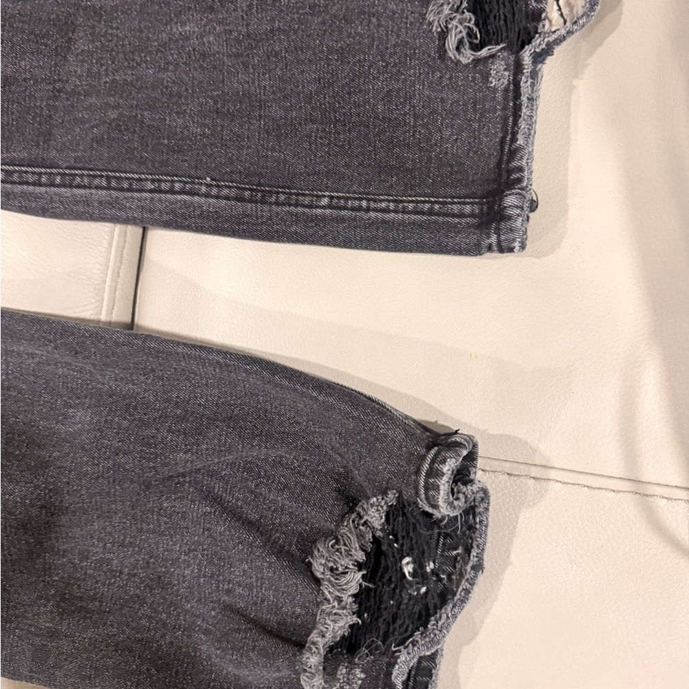 Abercrombie & Fitch Black Distressed Straight-Leg Jeans - Picture 2 of 7